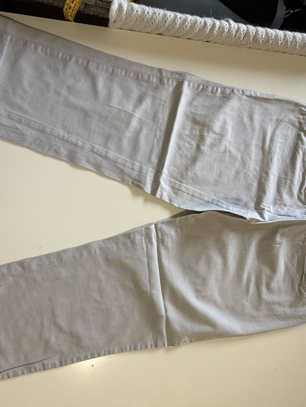 Jacob Light Grey Capri Chino Pants | Quiet Luxury Minimal - Picture 3 of 8